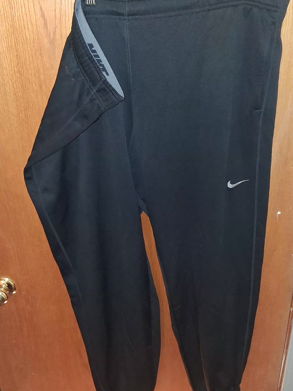 Nike Therma Fit Jogger Pants with Gray Swoosh Accent
